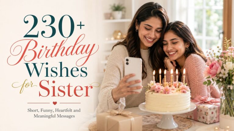 230+ Birthday Wishes for Sister: Short, Funny, Heartfelt and Meaningful Messages