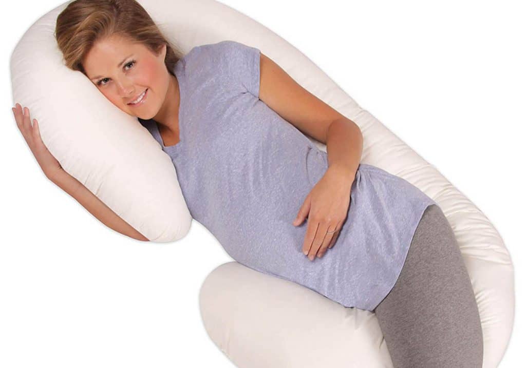 Pregnancy Pillow for Side Sleeper Waist Back Support,Detachable and Removable Pillowcase,Easy to Clean Side Sleeping Pillow for Belly Double Wedge Pillow for Maternity