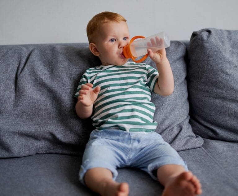 How much water should a 9-month-old baby drink?