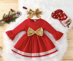 5 Most Impressive Styles For Baby Girl's First Christmas Dresses