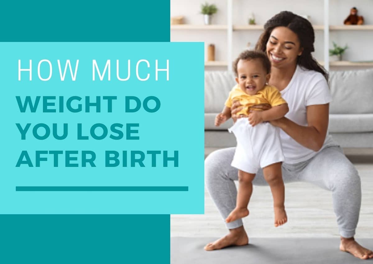 how much weight do you lose after birth