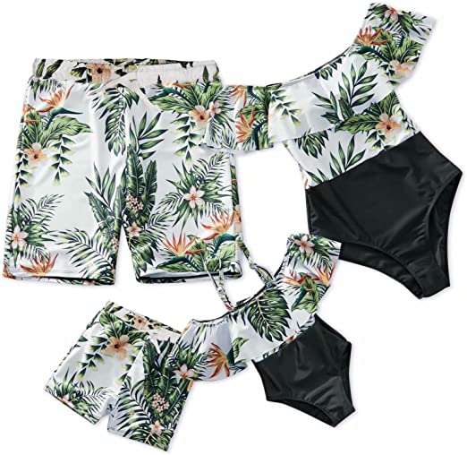 iffei printed matching swimsuits