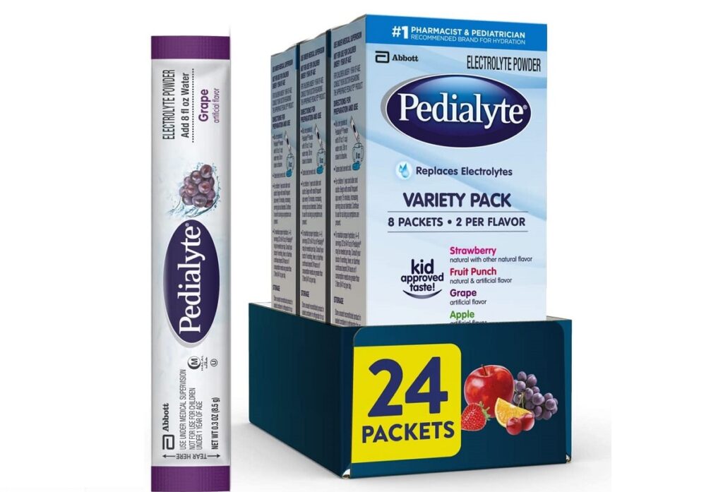 pedialyte electrolyte powder mixed fruit flavor
