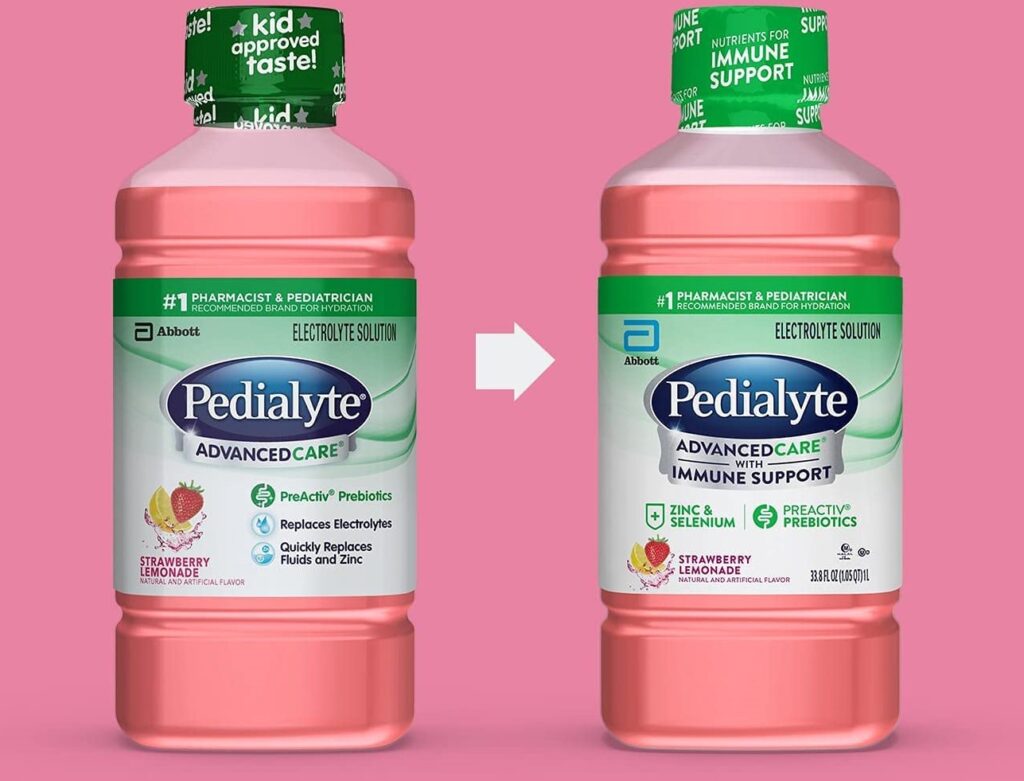 pedialyte advancedcare strawberry lemonade flavor