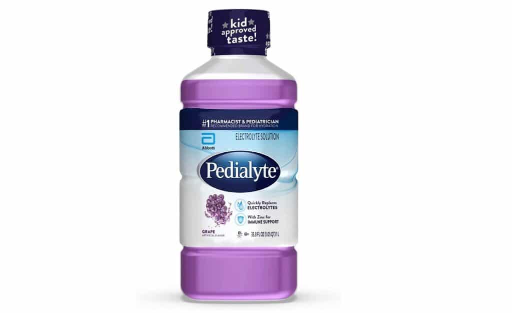 pedialyte electrolyte solution grape flavor