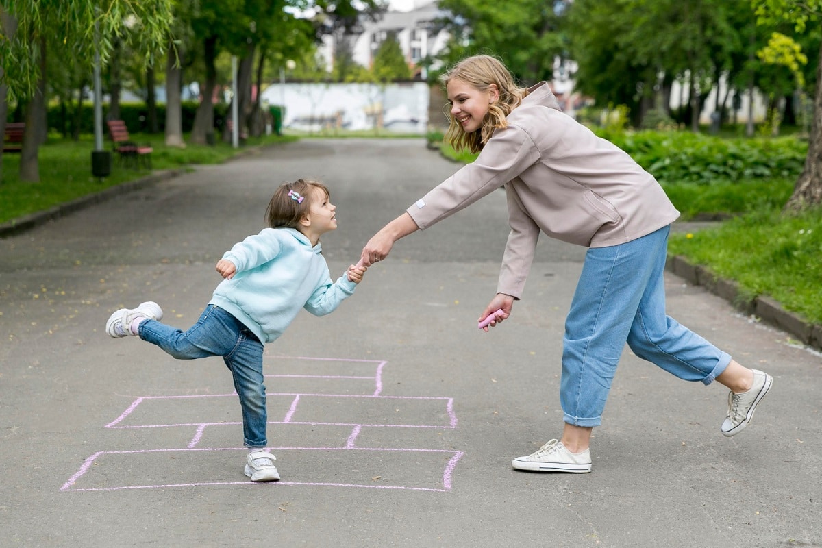 indoor hopscotch