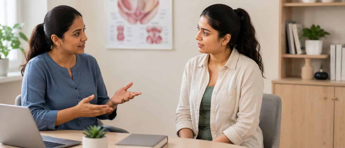 Checking postpartum abdominal changes after a C section