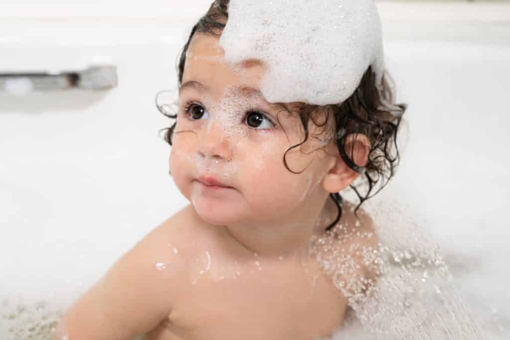baby girl in the bathtub with foam 2021 10 20 11 03 36 utc