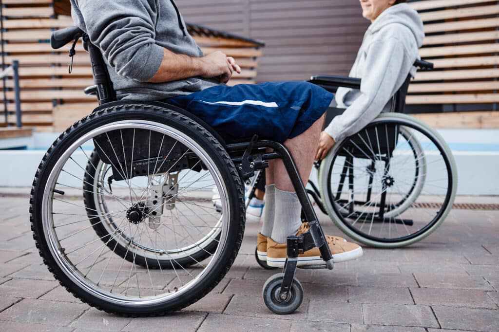 people with disability in wheelchairs