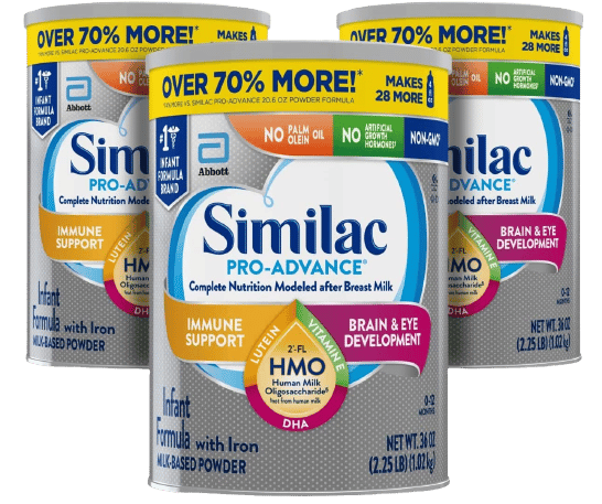 similac pro advance infant formula