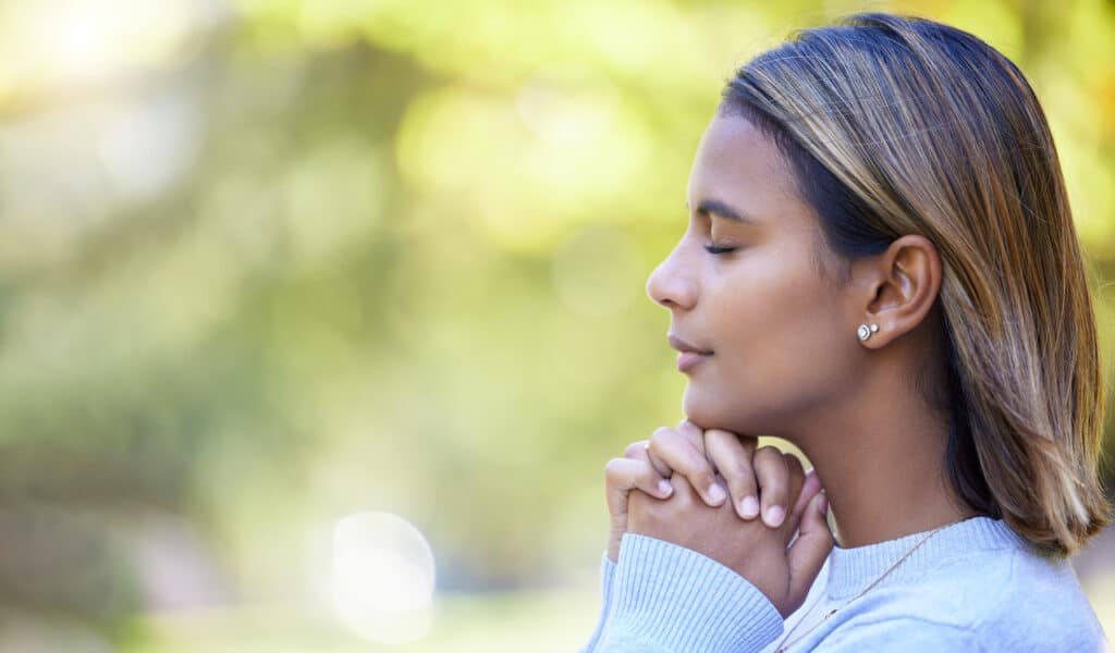 prayer peace and worship with woman in nature and 2023 03 02 02 50 28 utc(1)