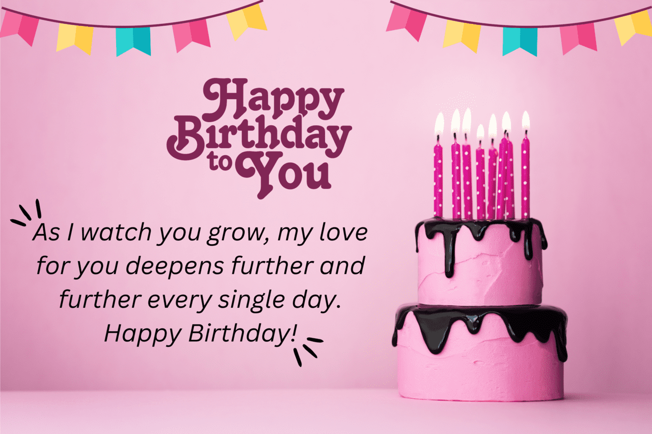 as i watch you grow, my love for you deepens further and further every single day. happy birthday!