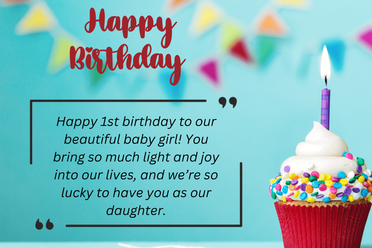 happy 1st birthday to our beautiful baby girl! you bring so much light and joy into our lives, and we’re so lucky to have you as our daughter.