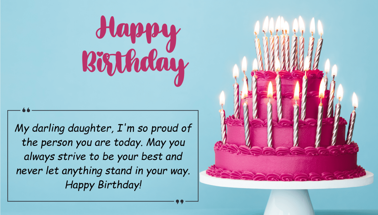 my darling daughter, i'm so proud of the person you are today. may you always strive to be your best and never let anything stand in your way. happy birthday!