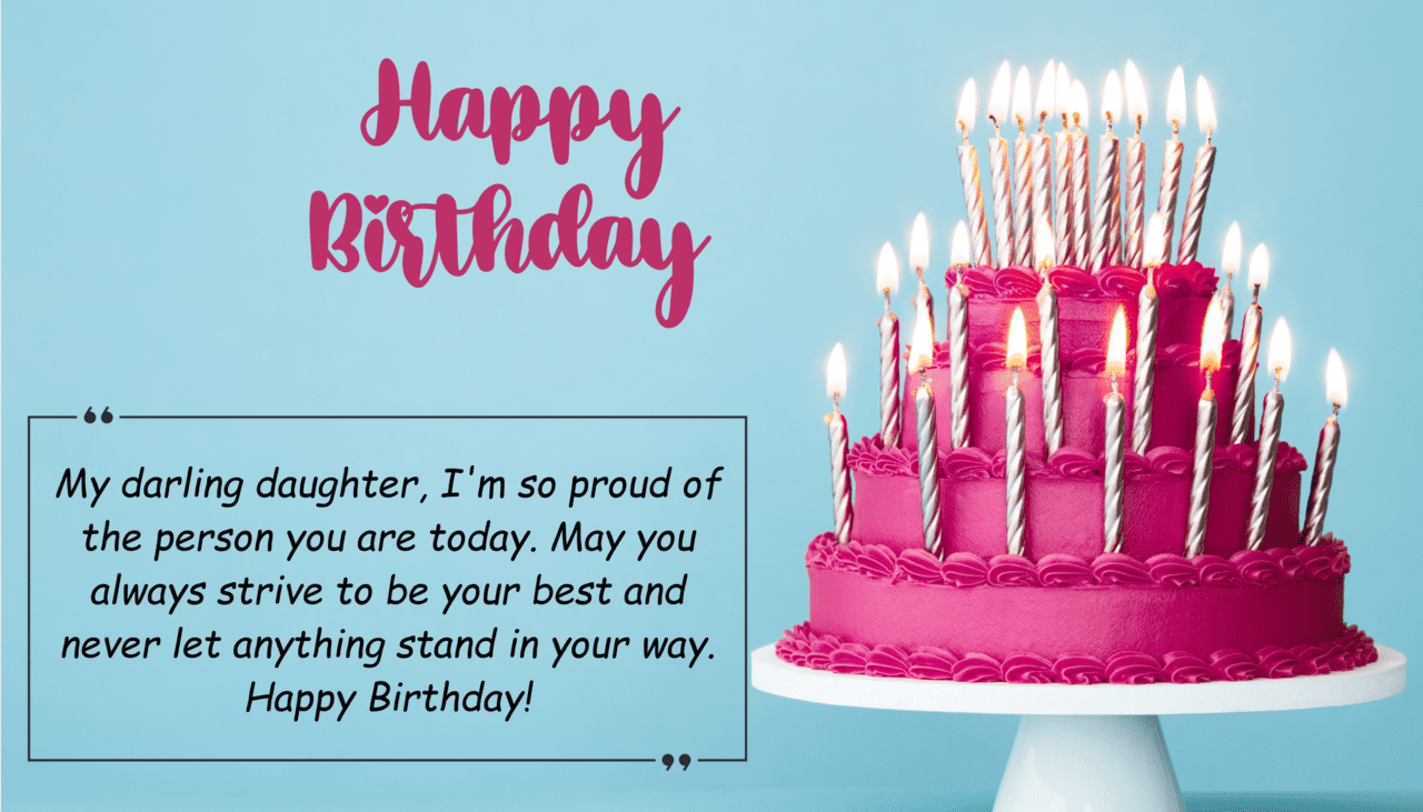 110 Best Birthday Wishes and Message for Daughters From Parents