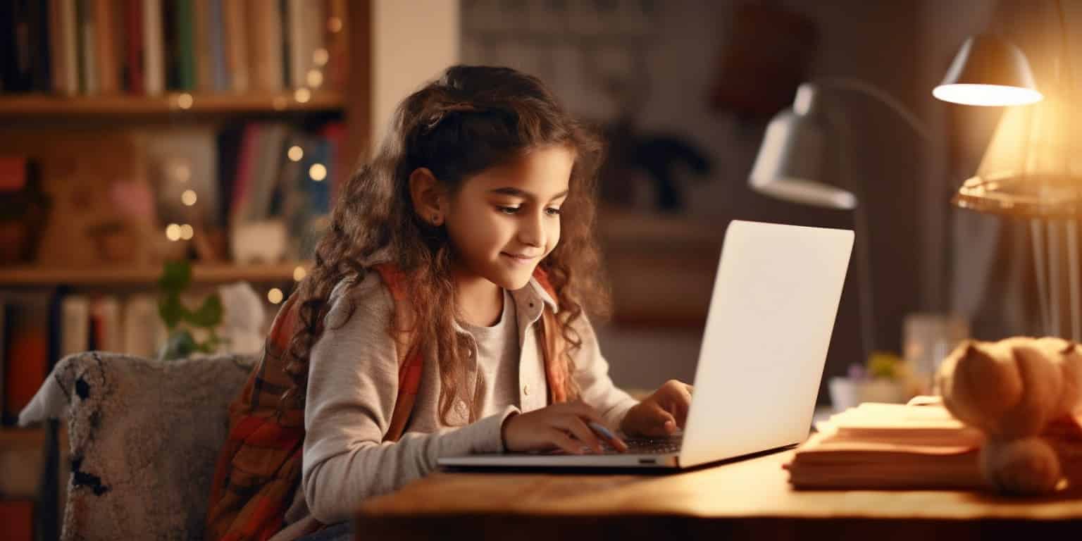 manishq1 girl 7 8 years reading math online on computer at home da4304ab e40b 49e5 8846 d78dc5ec6ded