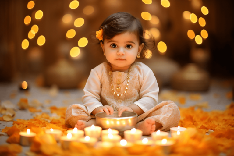 17 Best Diwali Photoshoot Ideas for Babies