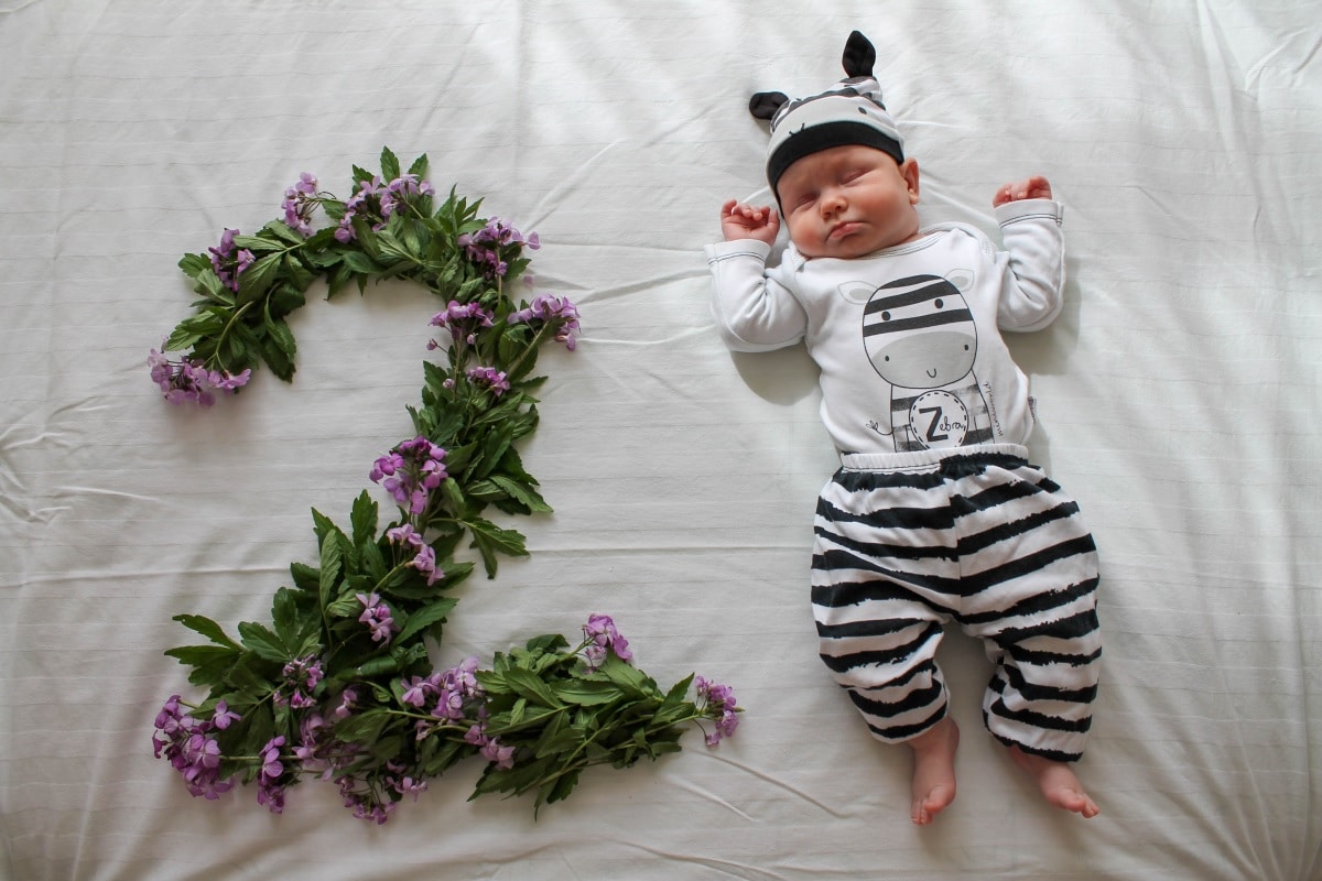 2 months old sleeping baby girl in a zebra suit ne 2022 11 01 09 46 37 utc