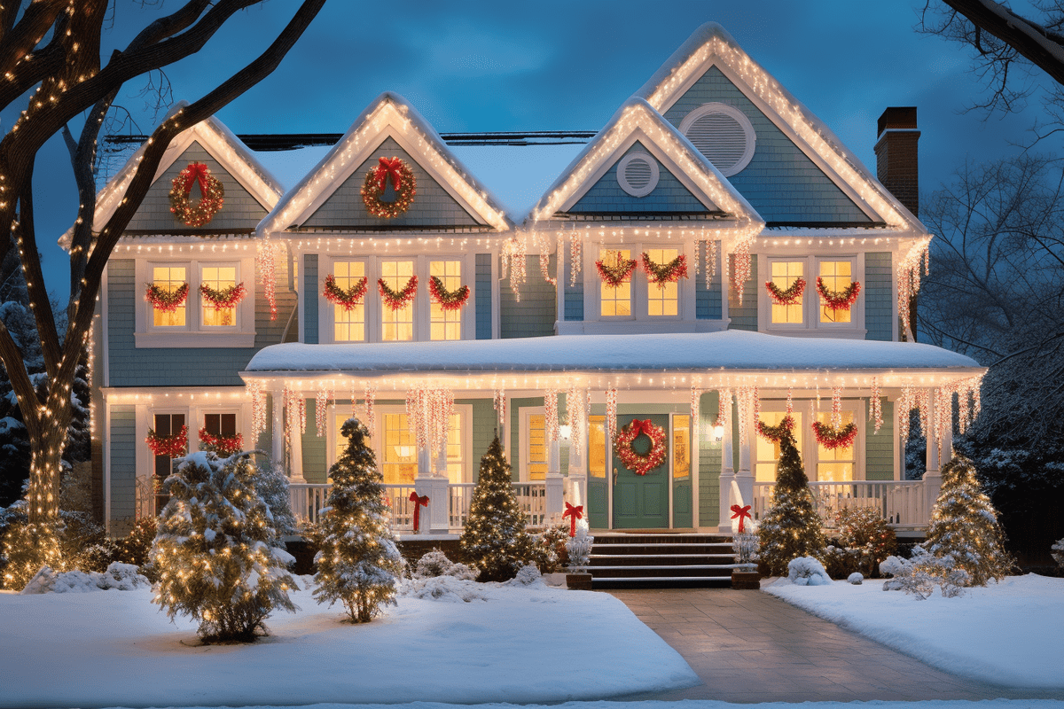 transform your outdoor space into a holiday wonderland
