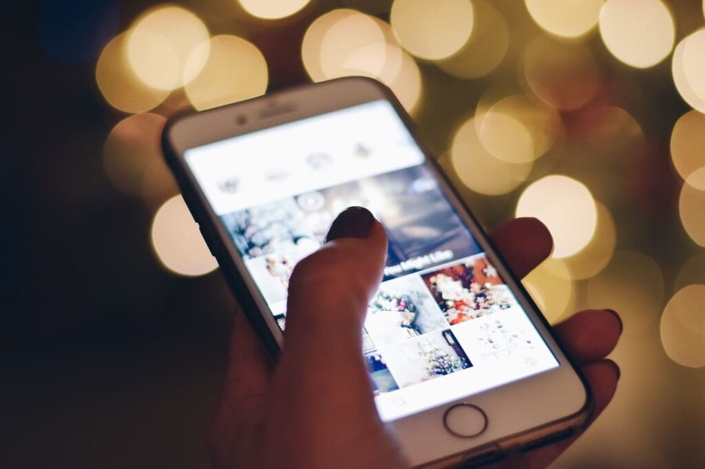 mobile phone with instagram social media images on 2022 11 14 06 05 06 utc