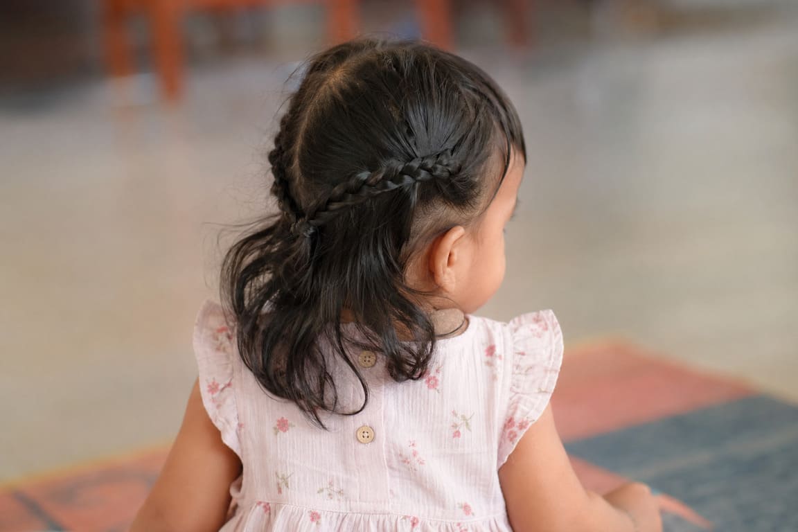 Two Braids Joined at the Back