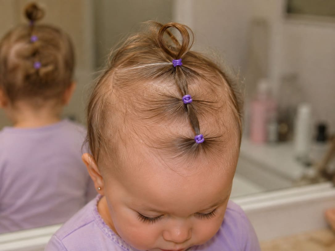 3 Connected Top Ponytails