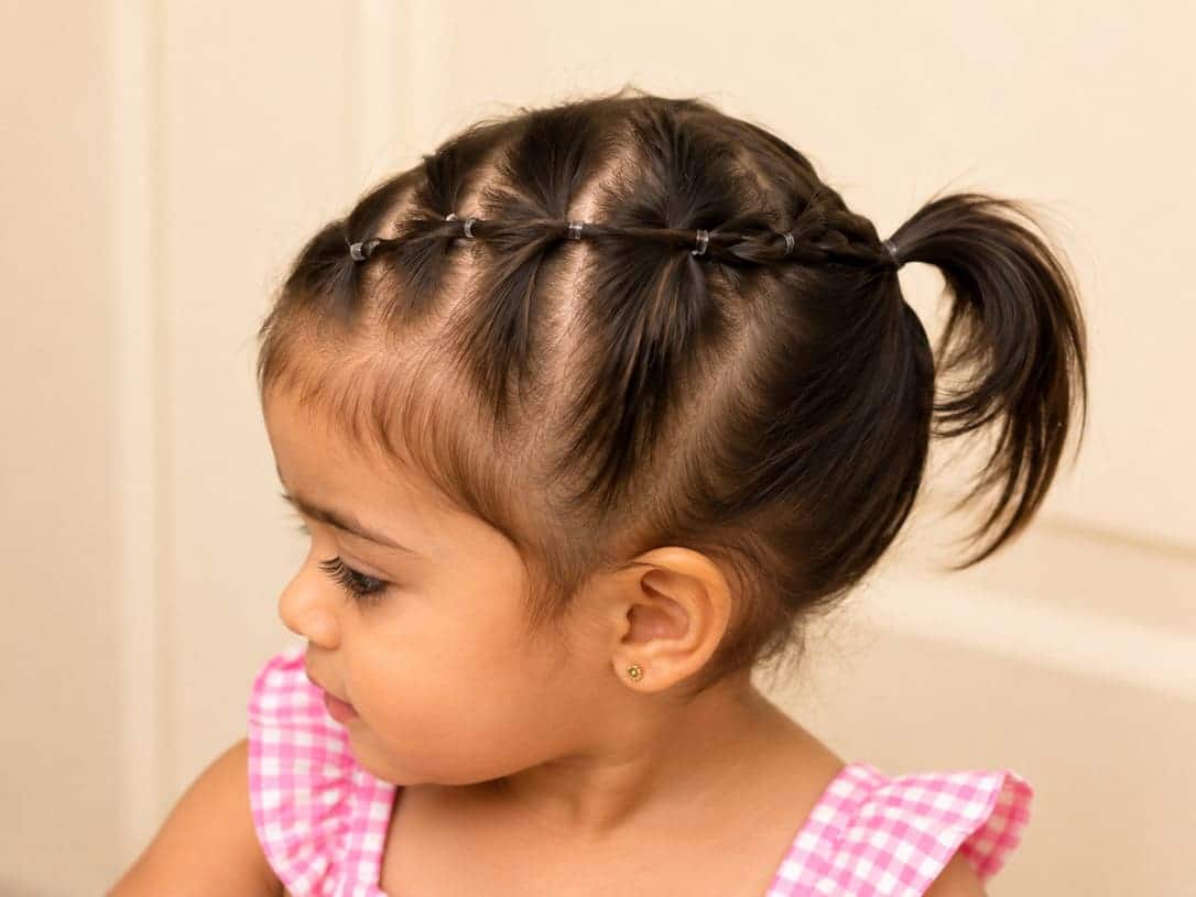 Front Ponytail and Back Pigtails