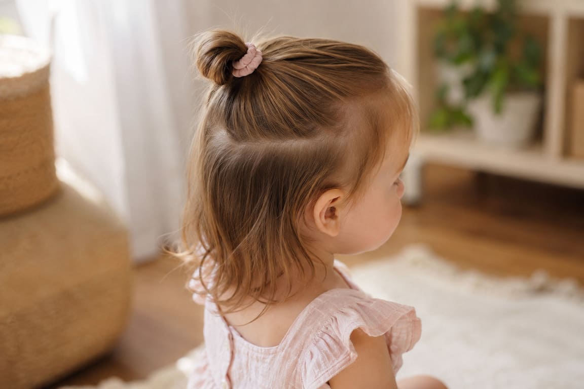 Half-Up Mini Bun