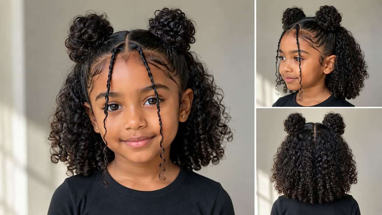 Half-Up Space Buns