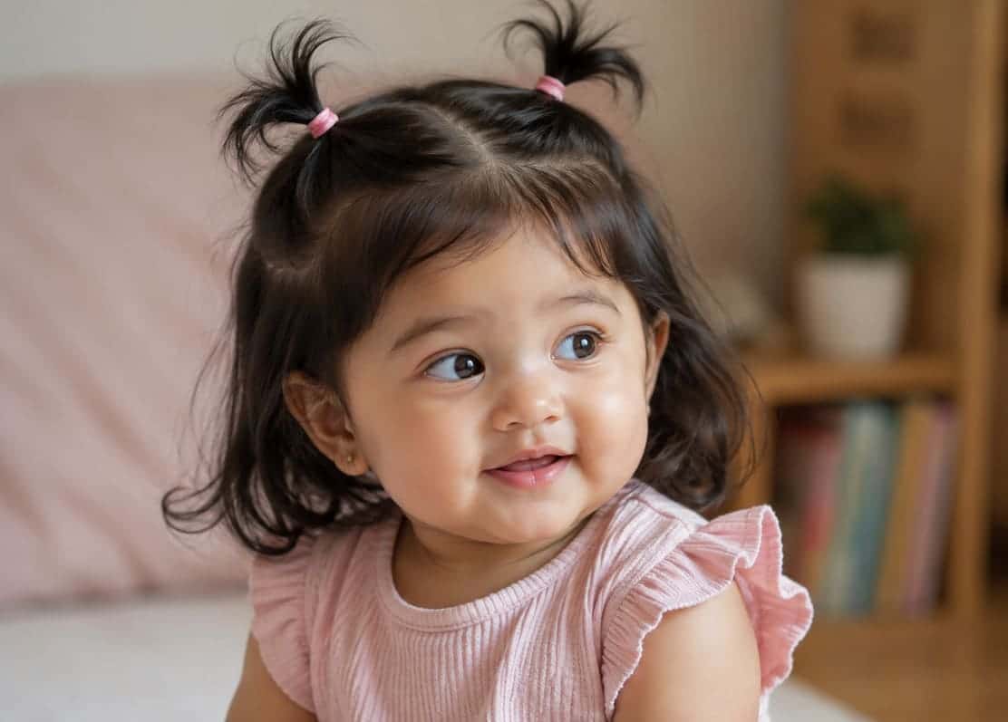 Two Front Mini Puffs With Loose Back