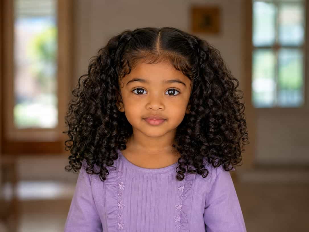 Middle-Part Curls