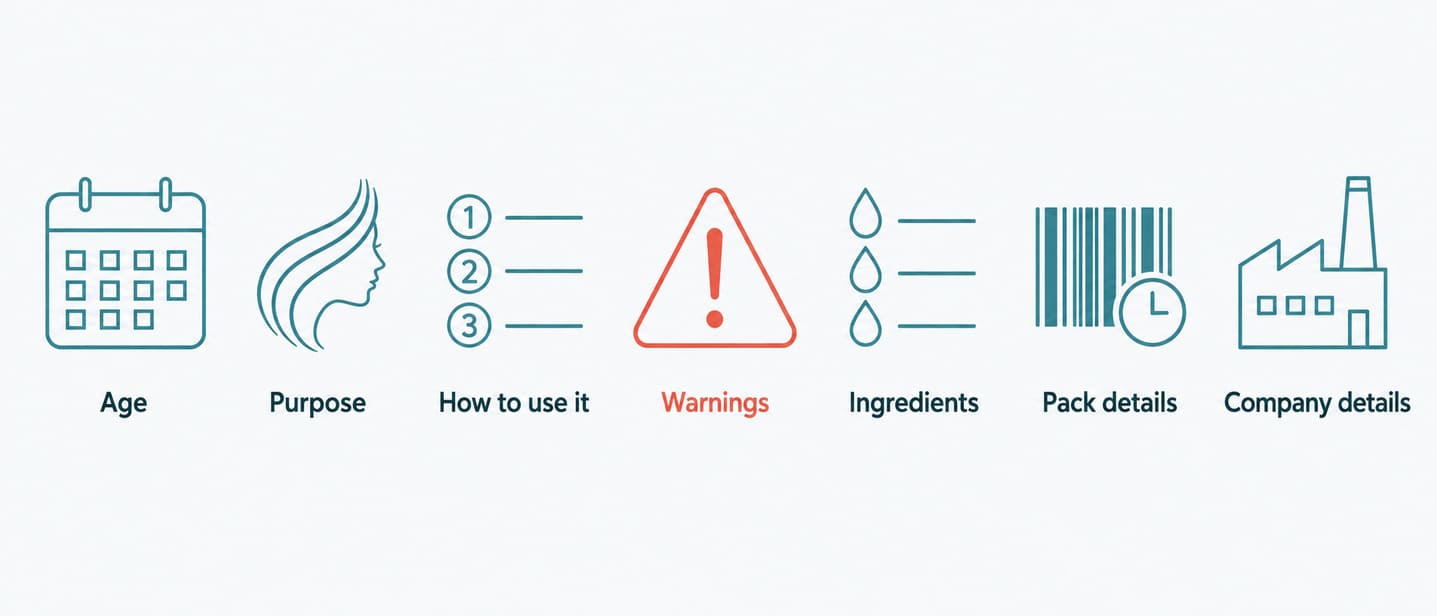 Seven pack details to check before using baby hair gel