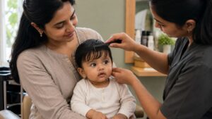 A Baby Needs No First Haircut at a Fixed Age