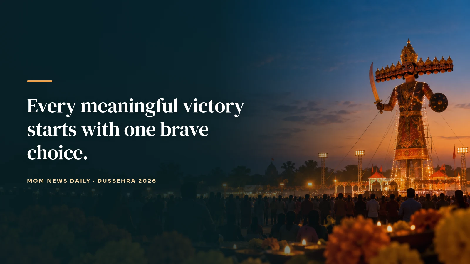 Every meaningful victory starts with one brave choice.