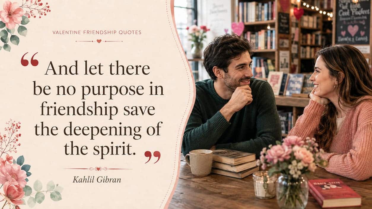And let there be no purpose in friendship save the deepening of the spirit. - Kahlil Gibran