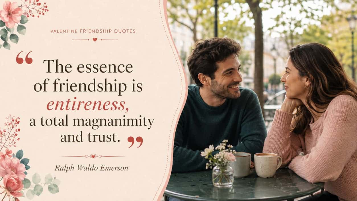 The essence of friendship is entireness, a total magnanimity and trust. - Ralph Waldo Emerson