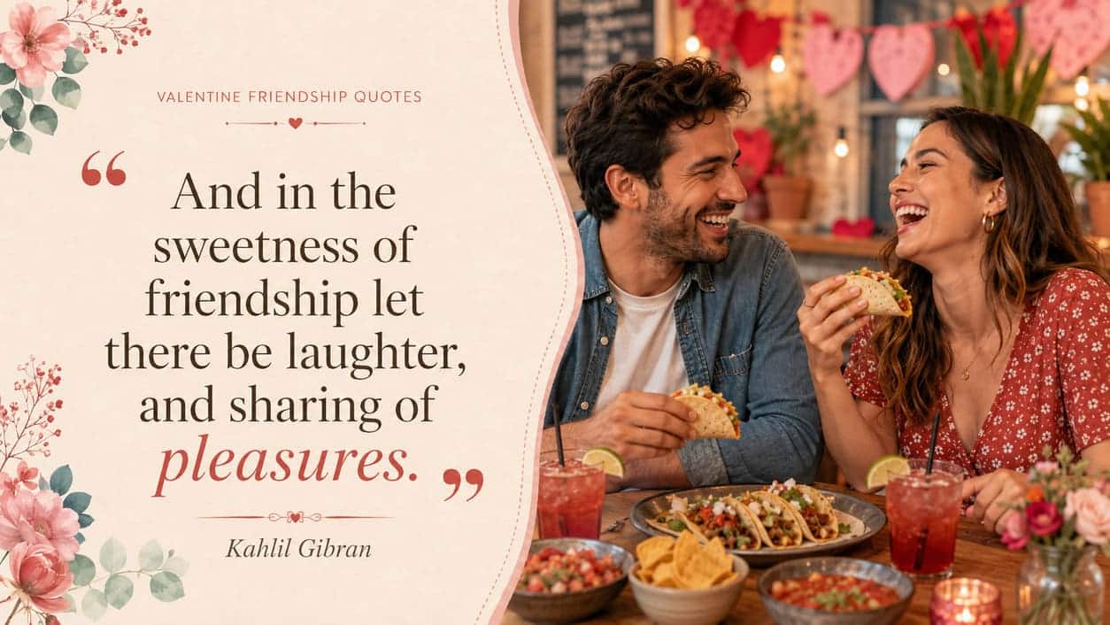 And in the sweetness of friendship let there be laughter, and sharing of pleasures. - Kahlil Gibran