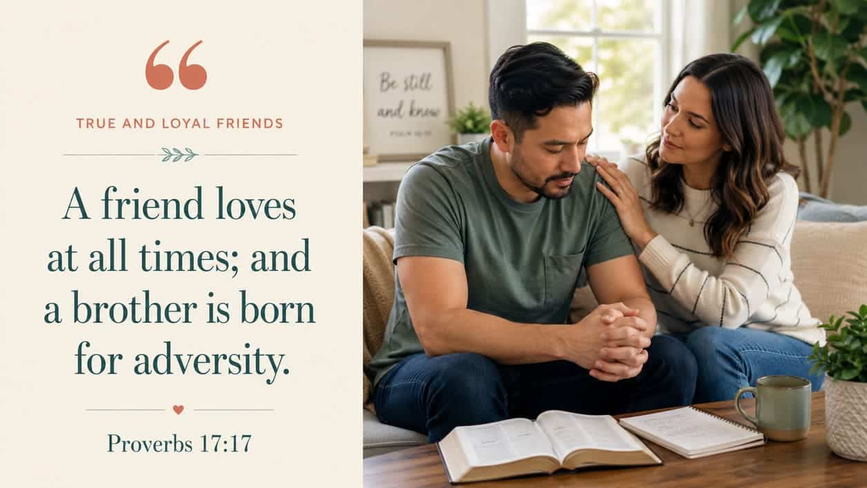 A friend loves at all times; and a brother is born for adversity. - Proverbs 17:17