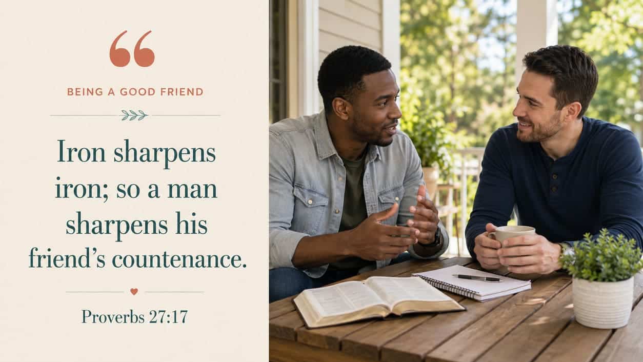 Iron sharpens iron; so a man sharpens his friend’s countenance. - Proverbs 27:17