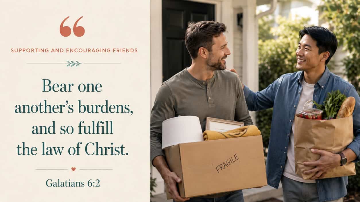 Bear one another’s burdens, and so fulfill the law of Christ. - Galatians 6:2