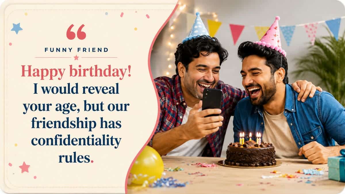 Happy birthday! I would reveal your age, but our friendship has confidentiality rules.