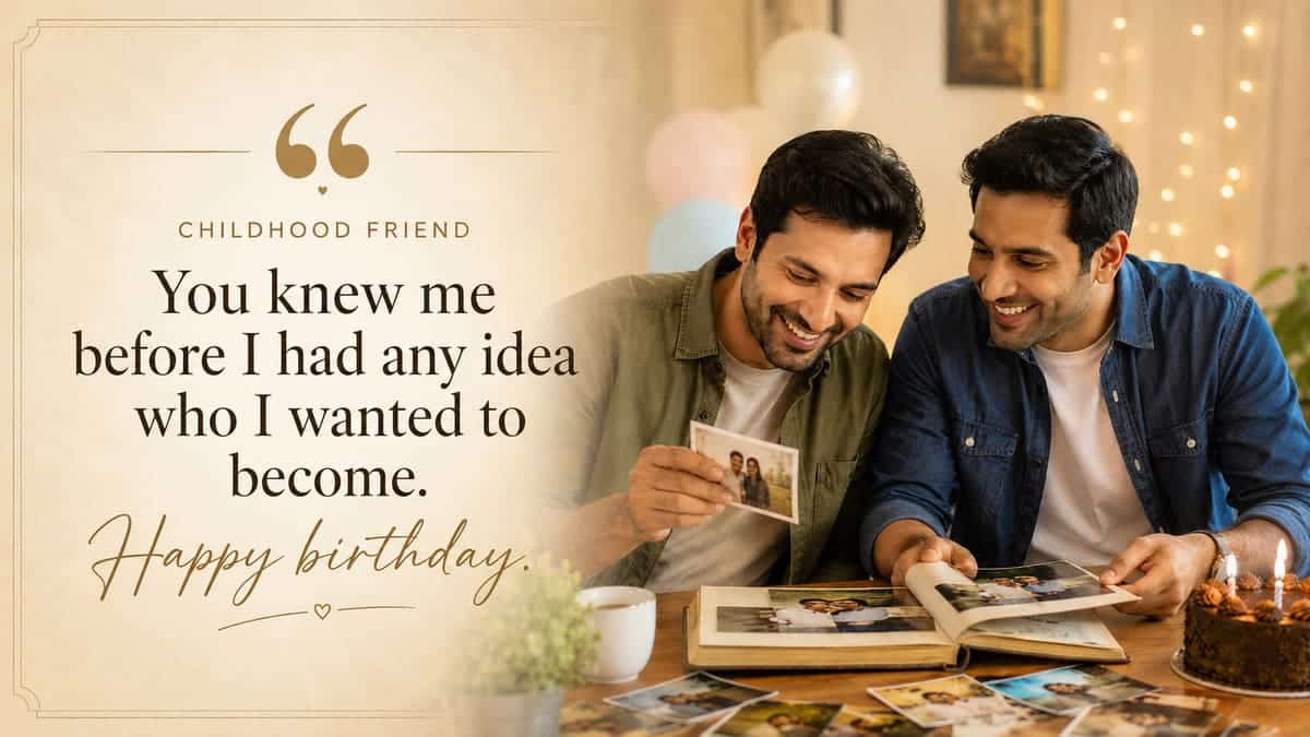 You knew me before I had any idea who I wanted to become. Happy birthday.