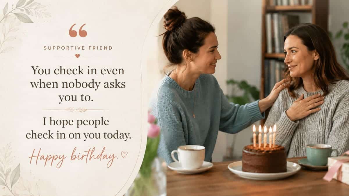 You check in even when nobody asks you to. I hope people check in on you today. Happy birthday.