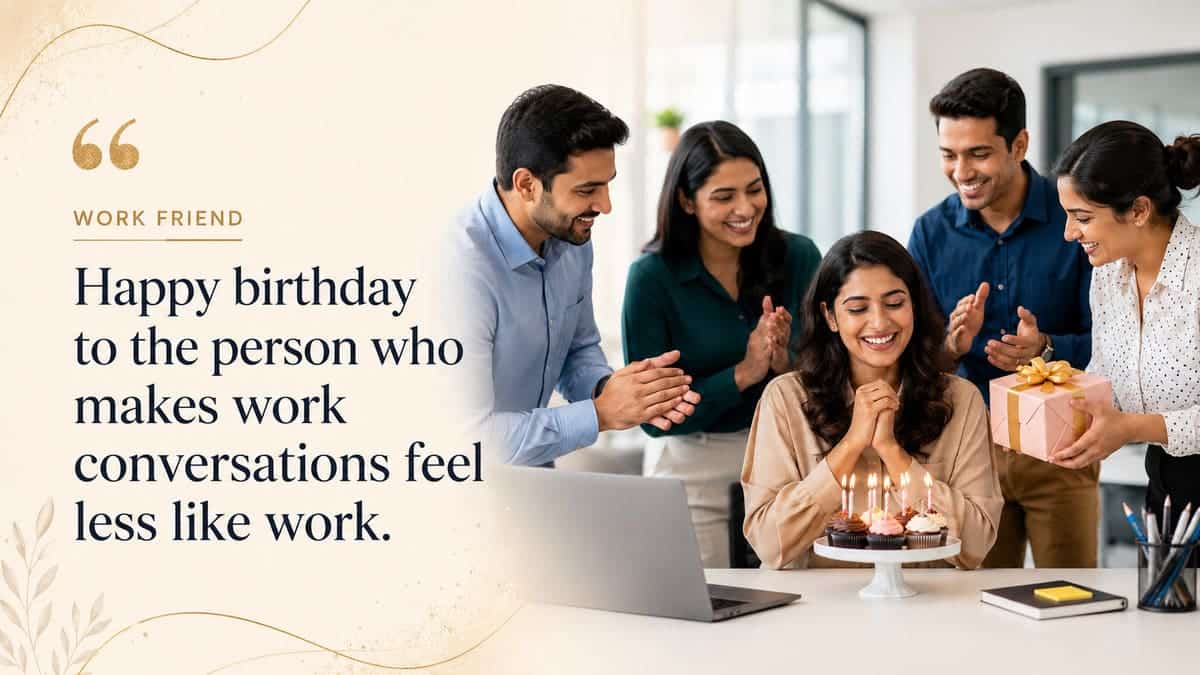 Happy birthday to the person who makes work conversations feel less like work.