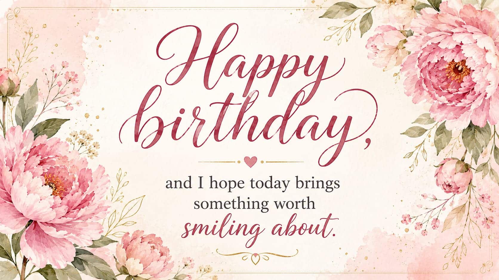 A simple coworker birthday card rests beside a coffee mug and desk calendar in soft office light.
