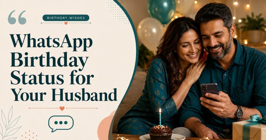 whatsapp status birthday wishes for husband