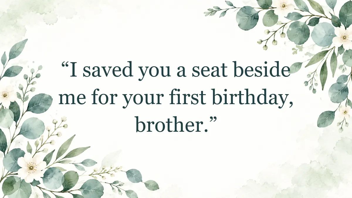 Quote image for a birthday greeting from a sibling or cousin.