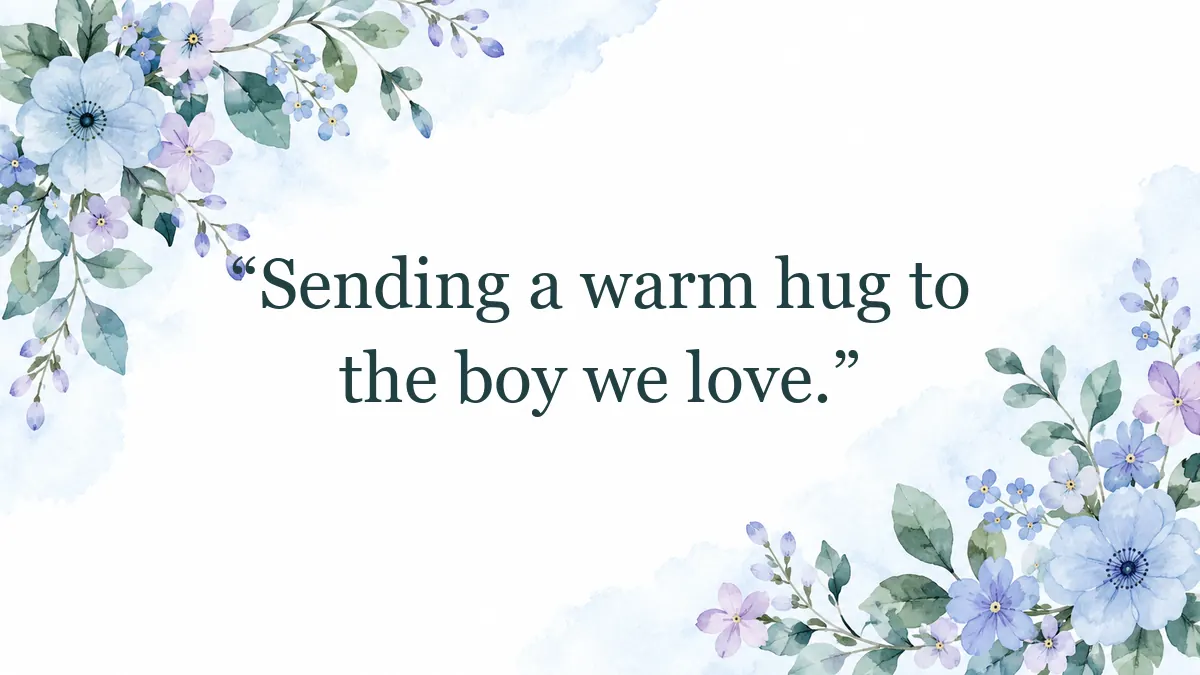 Quote image for a short first birthday gift tag.