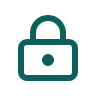 Lock Keyhole Teal